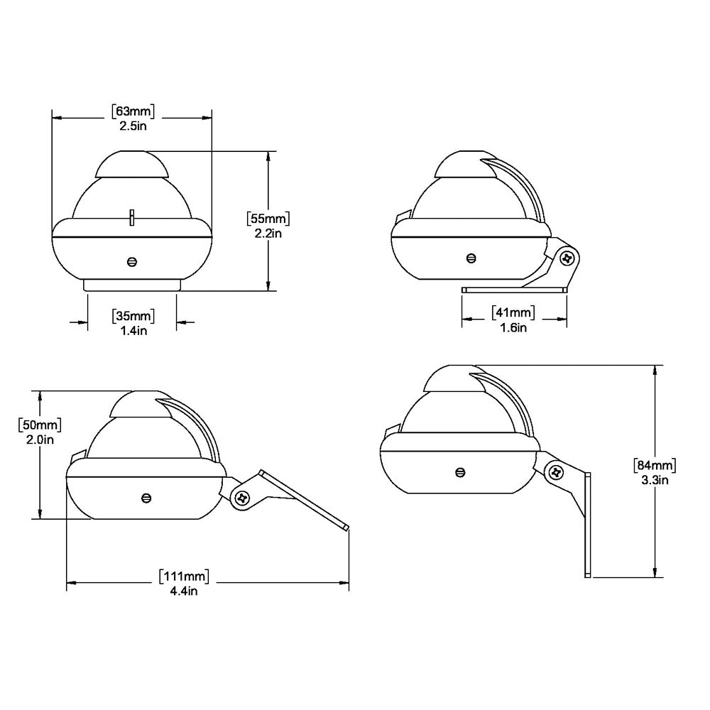 Ritchie X-10-M Sport - Bracket Mount - Gray [X-10-M] - Cape Marine & Vehicle Accessories LLC
