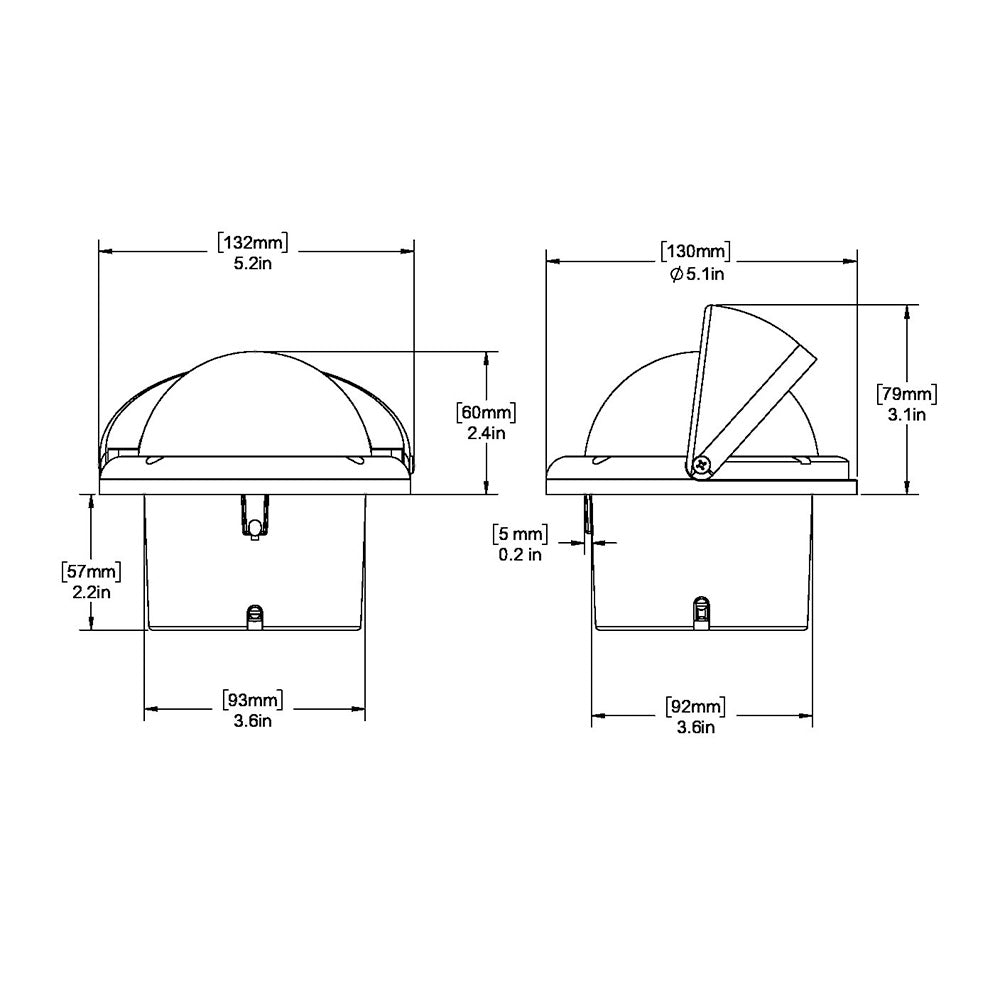 Ritchie SS-1002 SuperSport Compass - Flush Mount - Black [SS-1002] - Cape Marine & Vehicle Accessories LLC