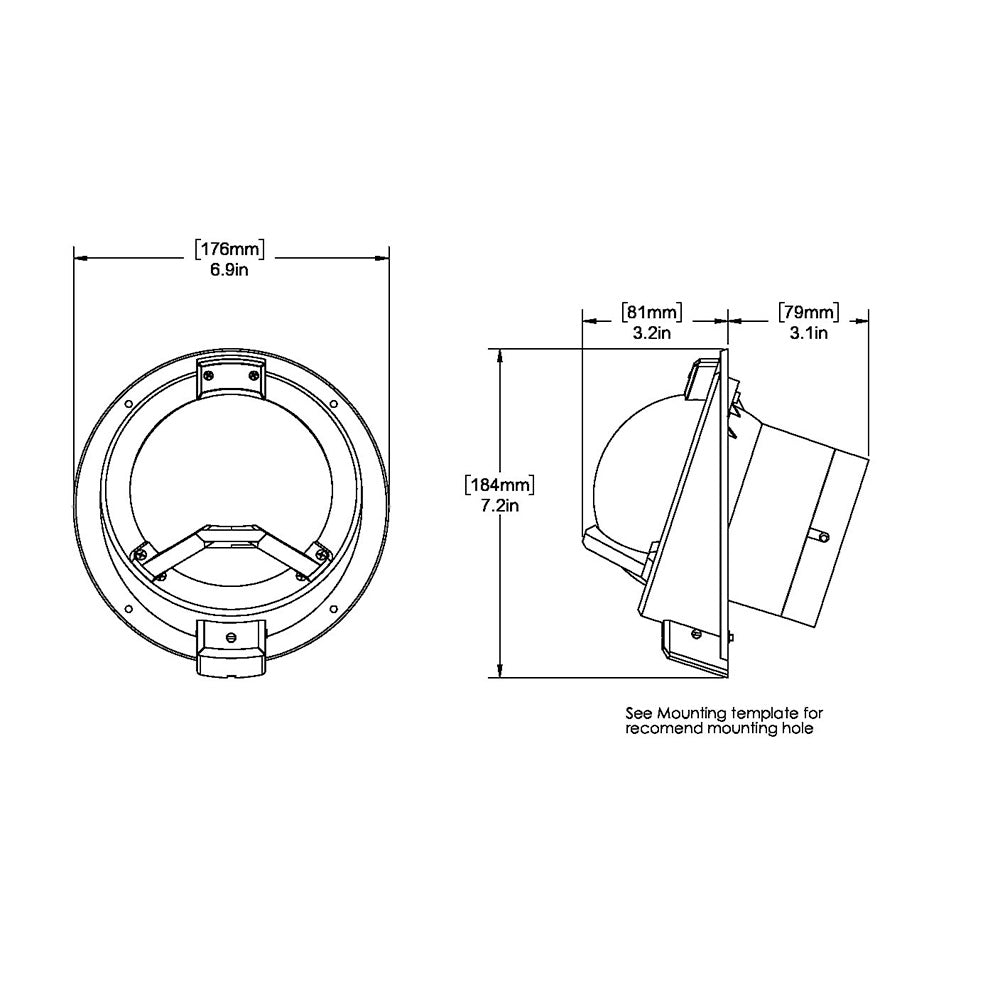 Ritchie BN-202 Navigator Compass - Bulkhead Mount - Black [BN-202] - Cape Marine & Vehicle Accessories LLC
