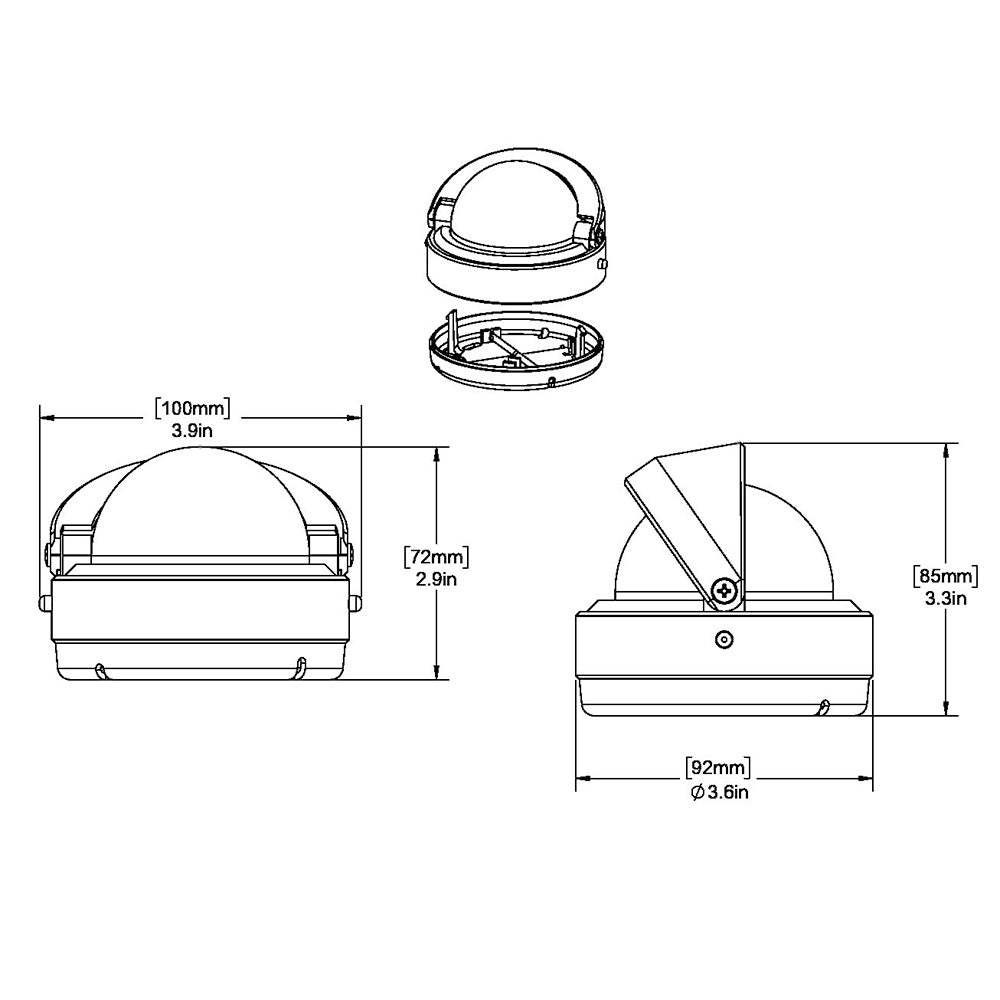 Ritchie S-53 Explorer Compass - Surface Mount - Black [S-53] - Cape Marine & Vehicle Accessories LLC
