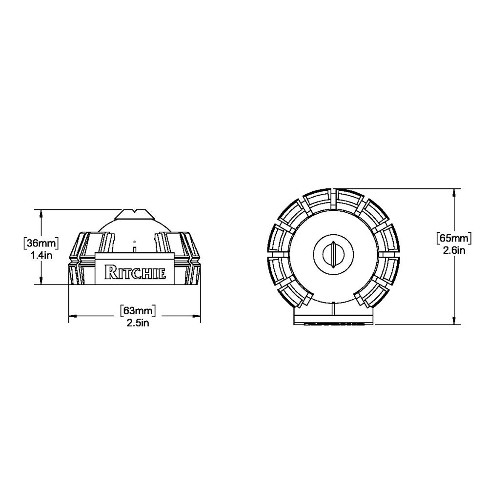 Ritchie X-11Y SportAbout Handheld Compass - Yellow [X-11Y] - Cape Marine & Vehicle Accessories LLC