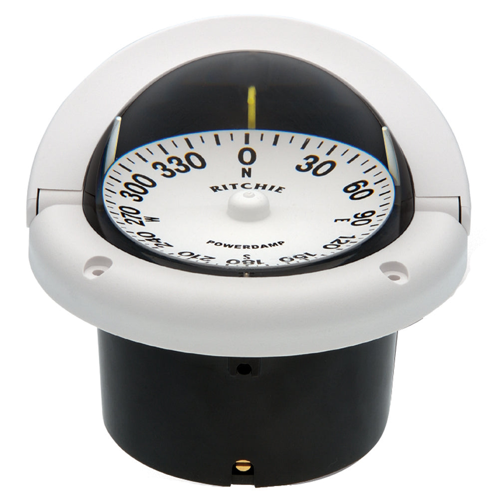 Ritchie HF-742W Helmsman Compass - Flush Mount - White [HF-742W] - Cape Marine & Vehicle Accessories LLC