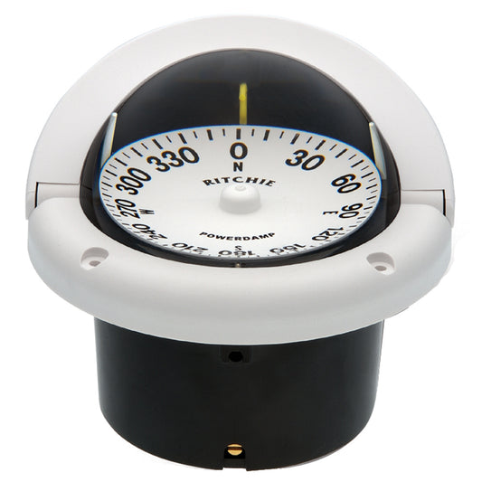 Ritchie HF-742W Helmsman Compass - Flush Mount - White [HF-742W] - Cape Marine & Vehicle Accessories LLC