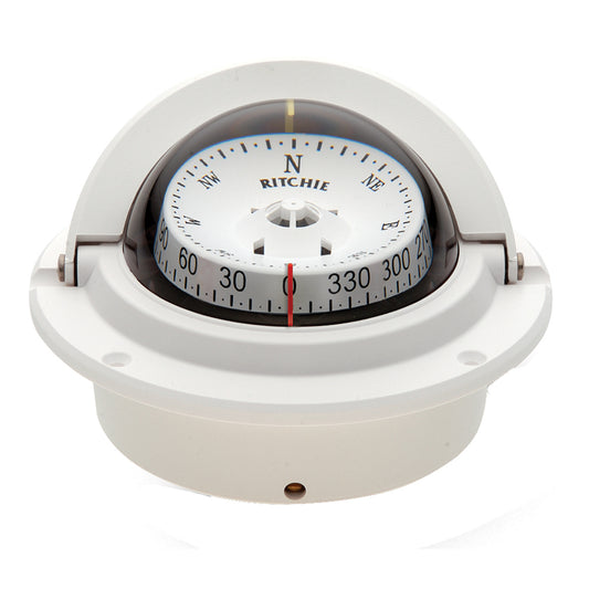 Ritchie F-83W Voyager Compass - Flush Mount - White [F-83W] - Cape Marine & Vehicle Accessories LLC