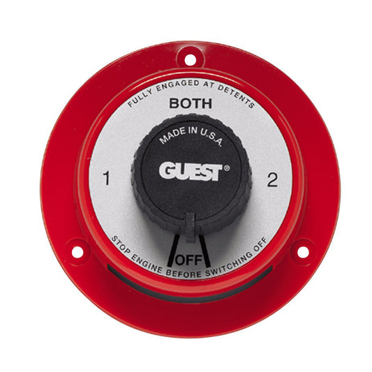 Guest 2101 Cruiser Series Battery Selector Switch w/o AFD [2101] - Cape Marine & Vehicle Accessories LLC