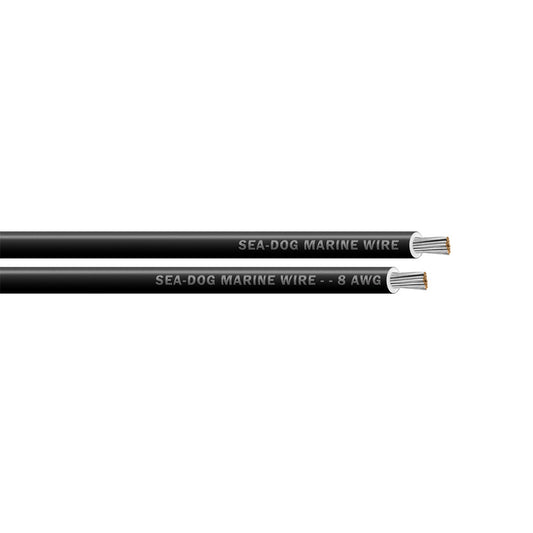 Sea-Dog 8 AWG Black Primary Wire - 500' [8008017]