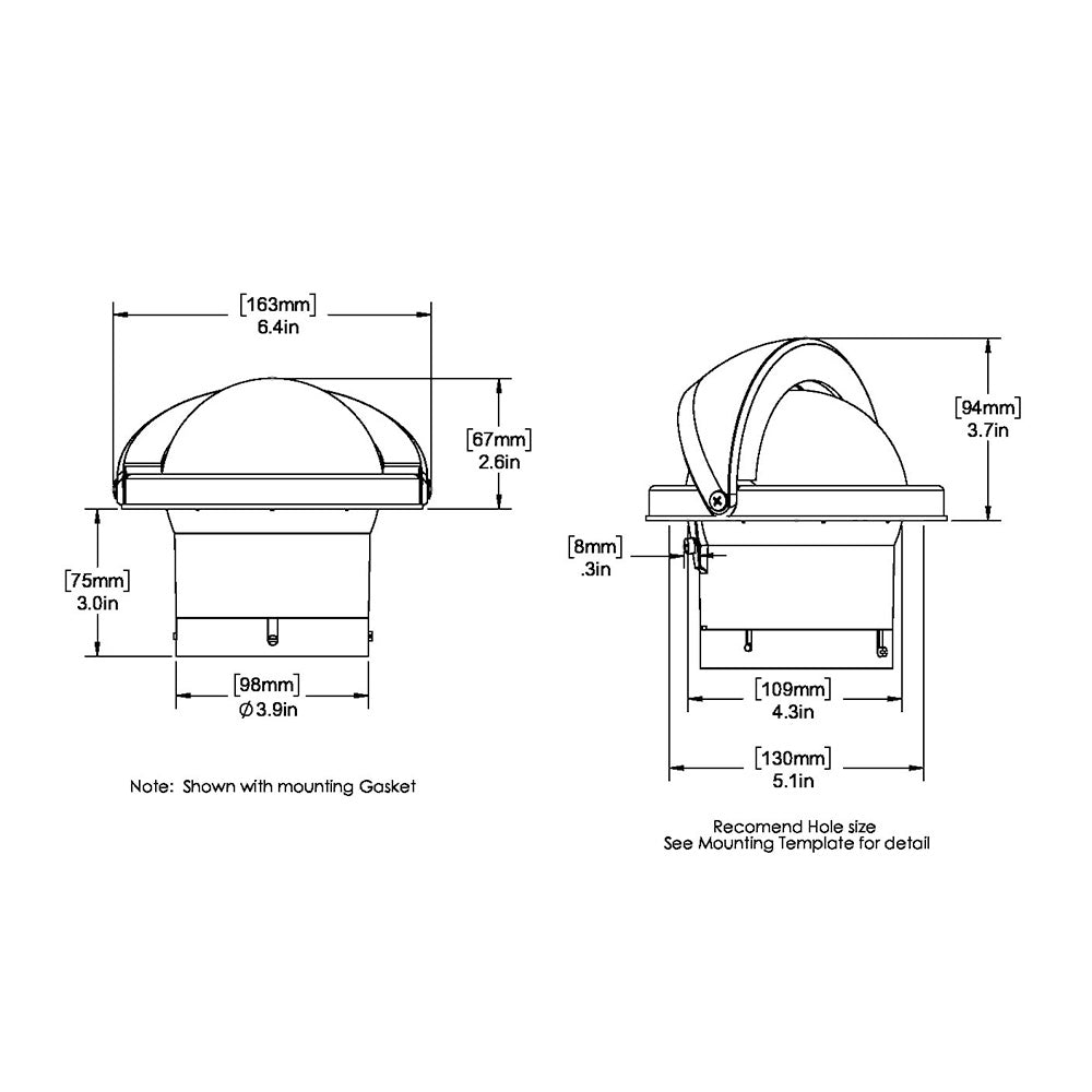 Ritchie SS-2000W SuperSport Compass - Flush Mount - White [SS-2000W] - Cape Marine & Vehicle Accessories LLC