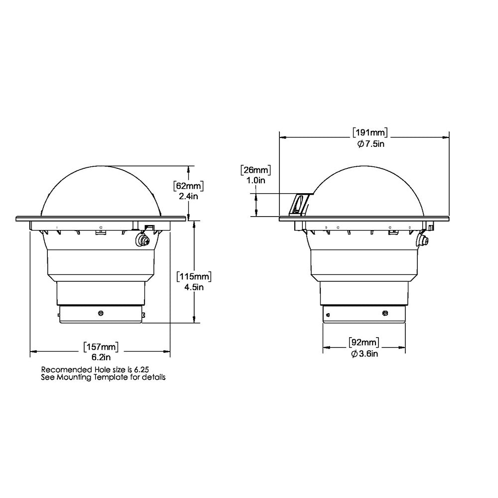 Ritchie SS-5000W SuperSport Compass - Flush Mount - White [SS-5000W] - Cape Marine & Vehicle Accessories LLC