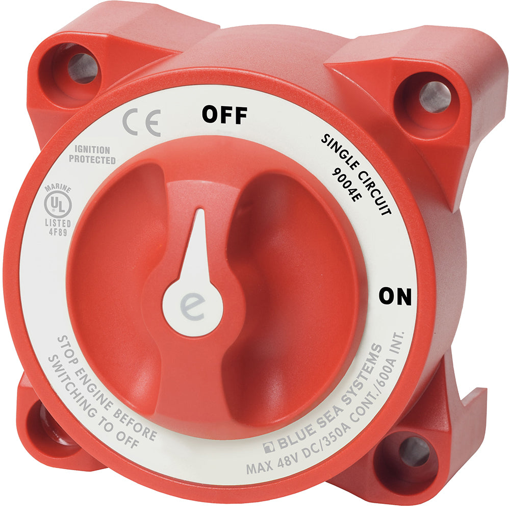 Blue Sea 9004e e-Series Battery Switch Single Circuit ON/OFF w/Alternator Field Disconnect [9004E] - Cape Marine & Vehicle Accessories LLC