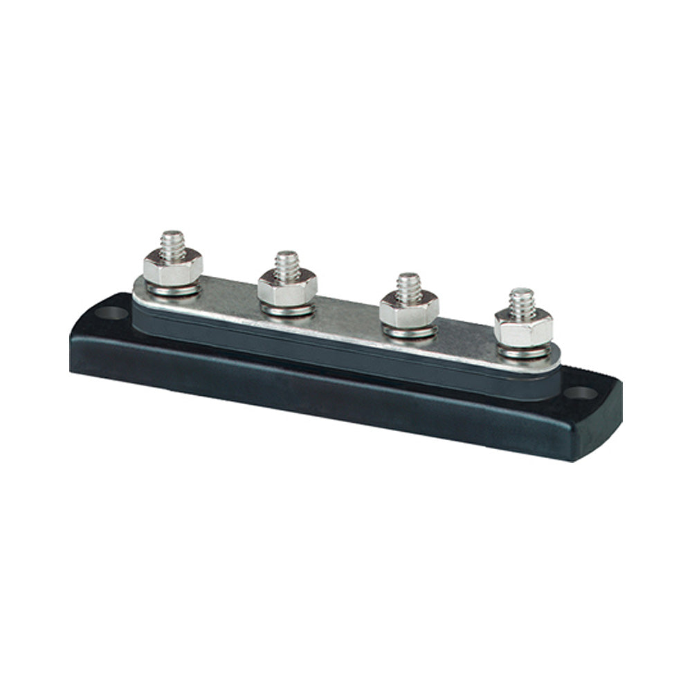 Blue Sea 2305 MiniBus 100 Ampere Common BusBar 4 x 10-32 Stud Terminal [2305] - Cape Marine & Vehicle Accessories LLC