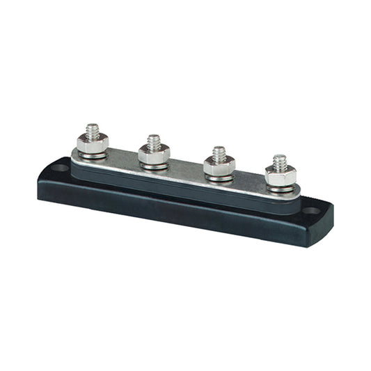 Blue Sea 2305 MiniBus 100 Ampere Common BusBar 4 x 10-32 Stud Terminal [2305] - Cape Marine & Vehicle Accessories LLC