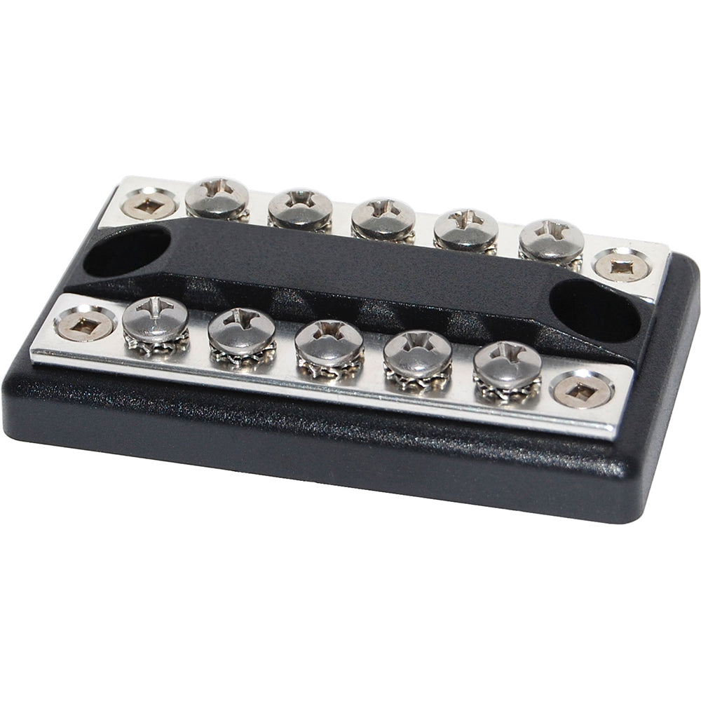 Blue Sea 2701 DualBus 100 Ampere Common BusBars 5 x 8-32 Screw Terminal [2701] - Cape Marine & Vehicle Accessories LLC