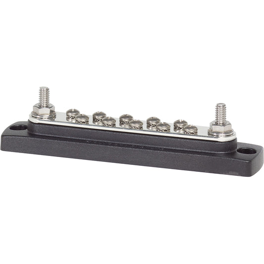 Blue Sea 2301 150AMP Common BusBar 10 x #8-32 Screw Terminal [2301] - Cape Marine & Vehicle Accessories LLC