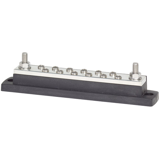 Blue Sea 2105 MaxiBus 250AMP Common BusBars 12 x #10 Terminal Screws [2105] - Cape Marine & Vehicle Accessories LLC