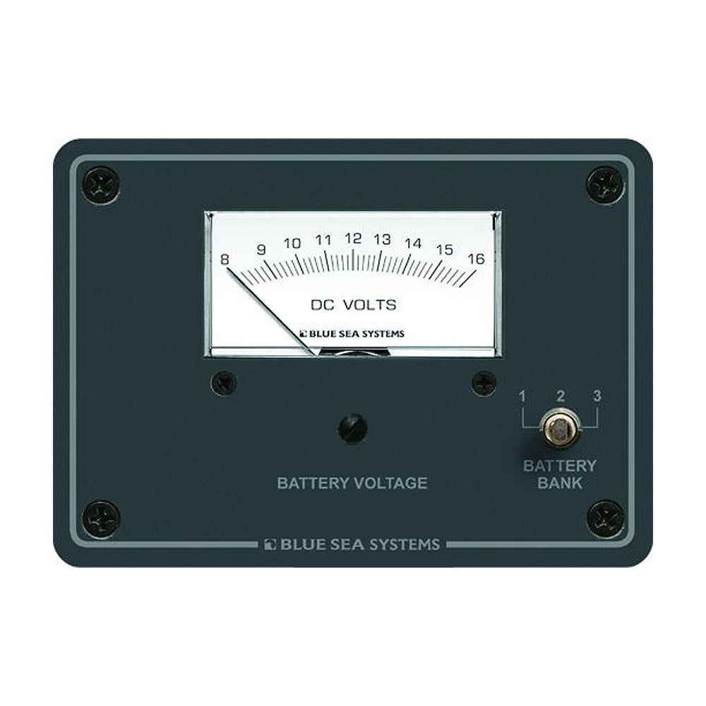 Blue Sea 8015 DC Analog Voltmeter w/Panel [8015] - Cape Marine & Vehicle Accessories LLC