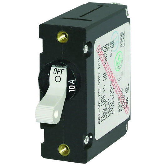 Blue Sea 7206 AC/DC Single Pole Magnetic World Circuit Breaker - 10AMP [7206] - Cape Marine & Vehicle Accessories LLC