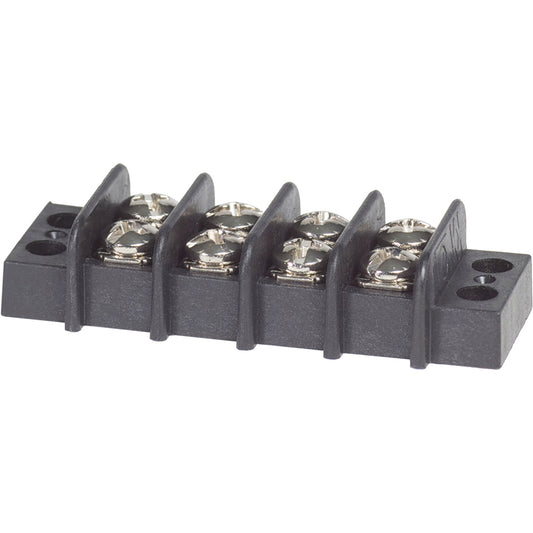 Blue Sea 2404 Terminal Black 20AMP - 4 Circuit [2404] - Cape Marine & Vehicle Accessories LLC