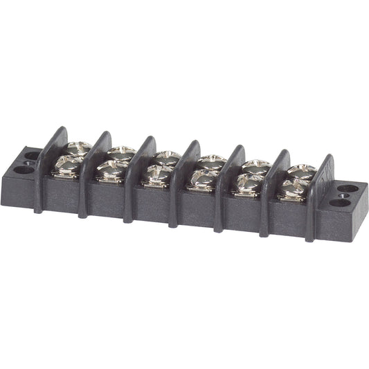 Blue Sea 2406 Terminal Block 20AMP - 6 Circuit [2406] - Cape Marine & Vehicle Accessories LLC