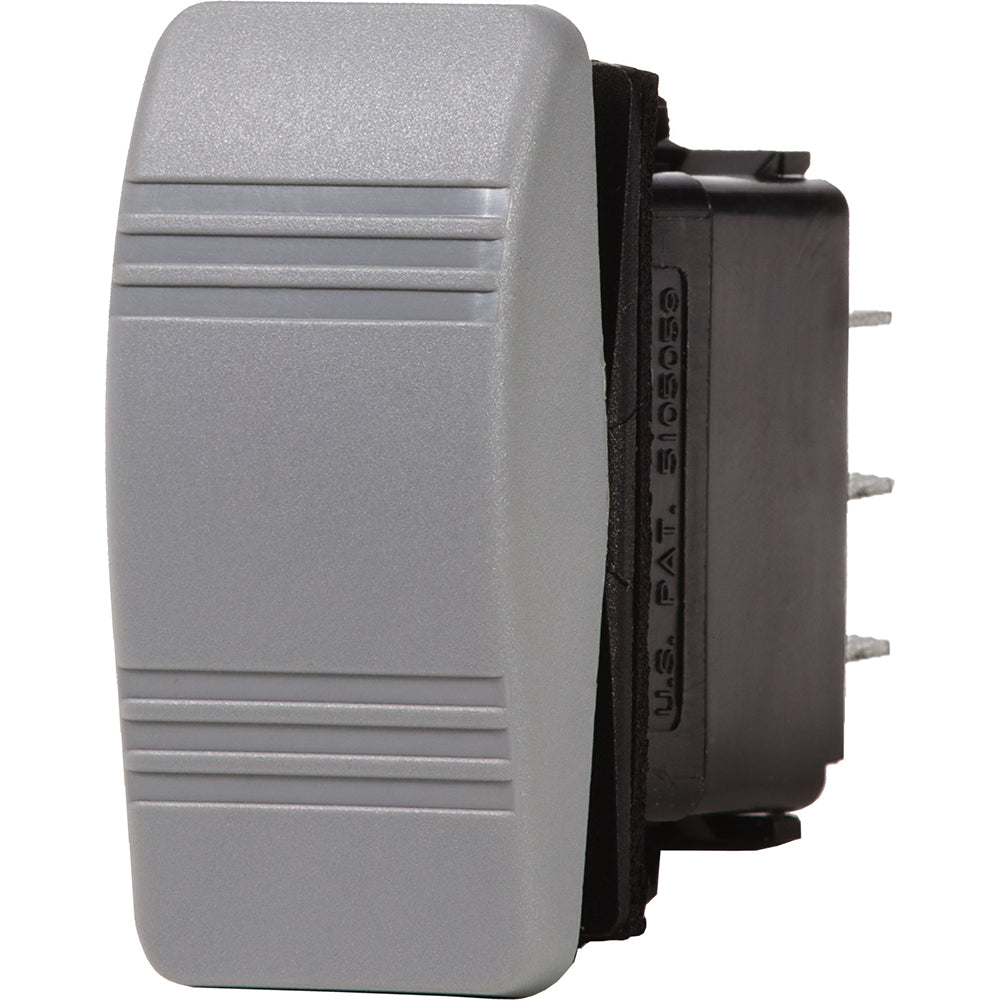 Blue Sea 8222 Water Resistant Contura III Switch - (ON)-OFF-(ON) - Grey [8222]